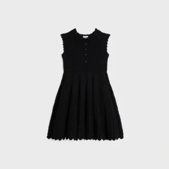 Mini vestido de croché de algodón