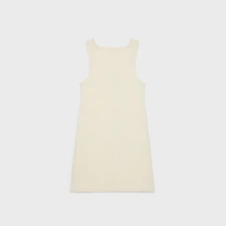 Mini vestido delantal de algodón