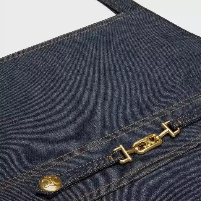 Mini vestido imperio en denim lavado al natural Mini vestido imperio en denim lavado al natural