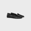 Mocasines Aura en piel de cordero con estampado de cocodrilo