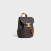 Mochila CELINE Bonnie en Triomphe Canvas y piel de becerro Mochila CELINE Bonnie en Triomphe Canvas y piel de becerro