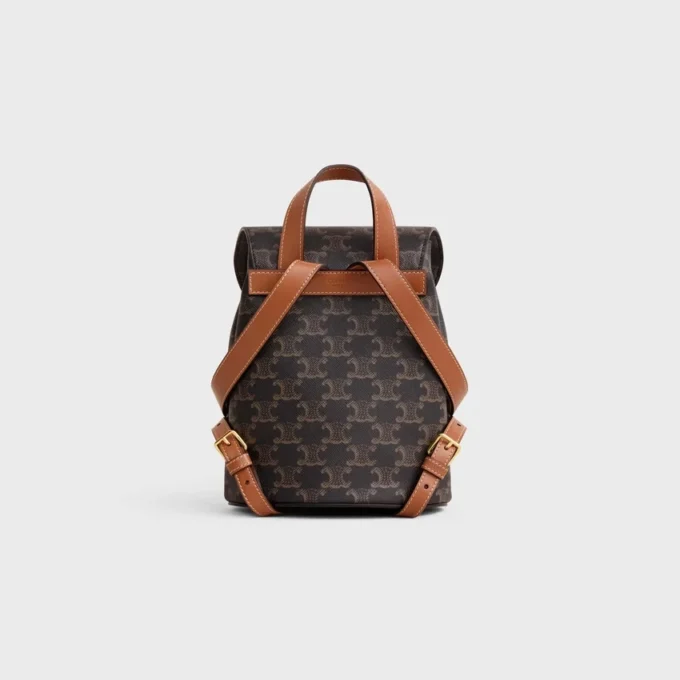 Mochila CELINE Bonnie en Triomphe Canvas y piel de becerro Mochila CELINE Bonnie en Triomphe Canvas y piel de becerro