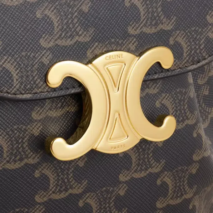 Mochila CELINE Bonnie en Triomphe Canvas y piel de becerro Mochila CELINE Bonnie en Triomphe Canvas y piel de becerro