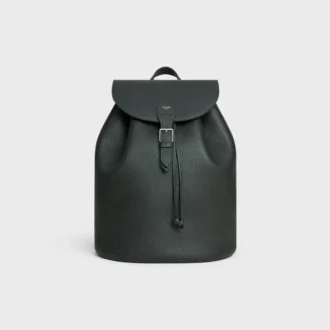 Mochila grande Folco en piel de becerro granulada