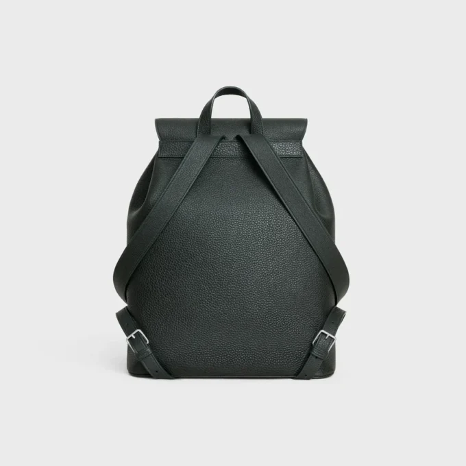 Mochila grande Folco en piel de becerro granulada