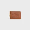 Monedero de piel de becerro lisa Monedero de piel de becerro lisa