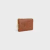 Monedero de piel de becerro lisa Monedero de piel de becerro lisa