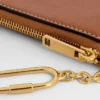 Monedero de piel de becerro lisa Monedero de piel de becerro lisa