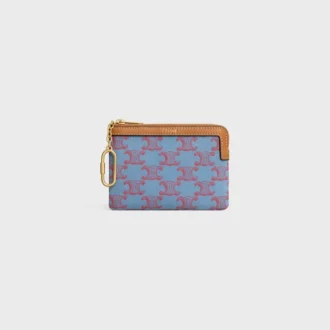 Monedero de tela con estampado Triomphe