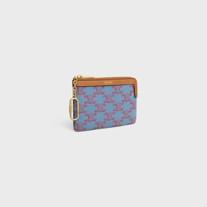 Monedero de tela con estampado Triomphe