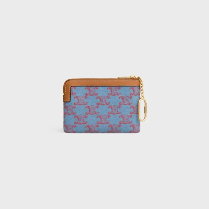 Monedero de tela con estampado Triomphe