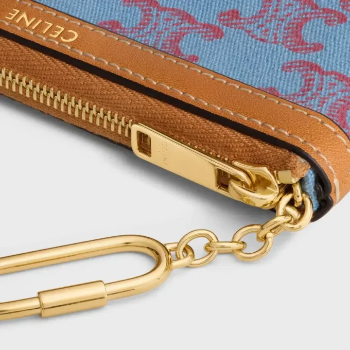 Monedero de tela con estampado Triomphe