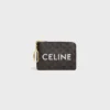 Monedero en Triomphe Canvas con estampado CELINE Monedero en Triomphe Canvas con estampado CELINE
