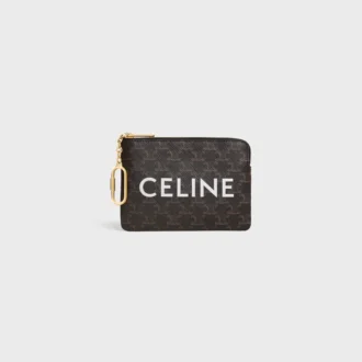 Monedero en Triomphe Canvas con estampado CELINE