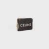 Monedero en Triomphe Canvas con estampado CELINE Monedero en Triomphe Canvas con estampado CELINE