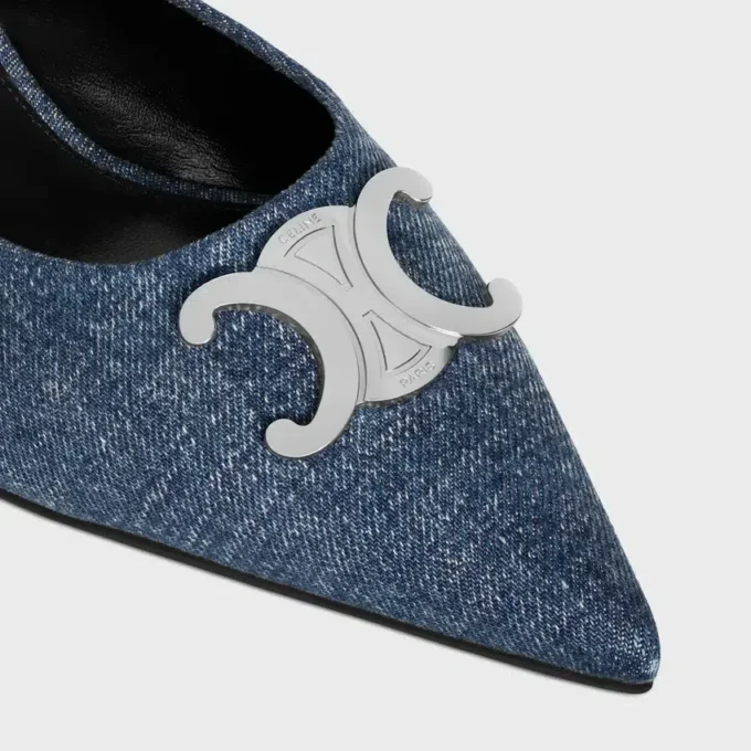 Mule CELINE Alma Triomphe en denim Mule CELINE Alma Triomphe en denim