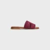 Mule Marina en lona con flecos Mule Marina en lona con flecos