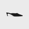 Mules CELINE Alma Triomphe en tela de gros-grain Mules CELINE Alma Triomphe en tela de gros-grain