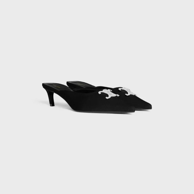Mules CELINE Alma Triomphe en tela de gros-grain Mules CELINE Alma Triomphe en tela de gros-grain