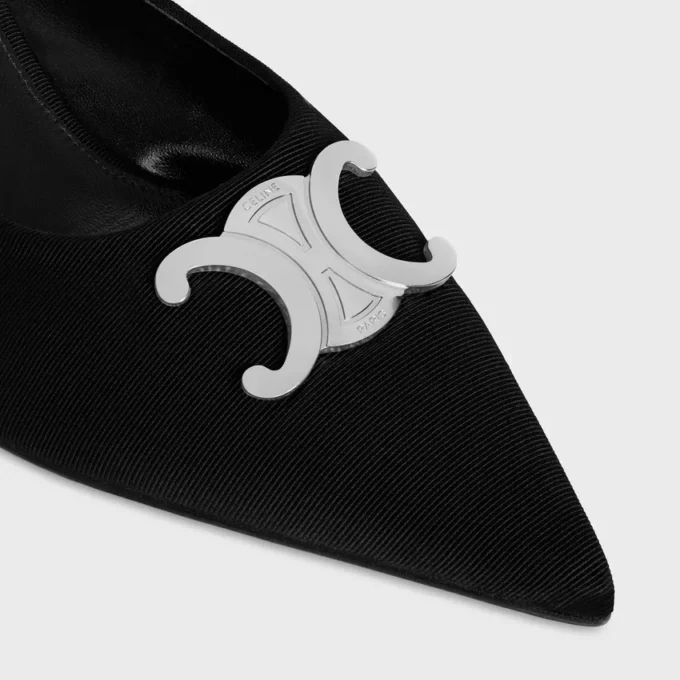 Mules CELINE Alma Triomphe en tela de gros-grain Mules CELINE Alma Triomphe en tela de gros-grain