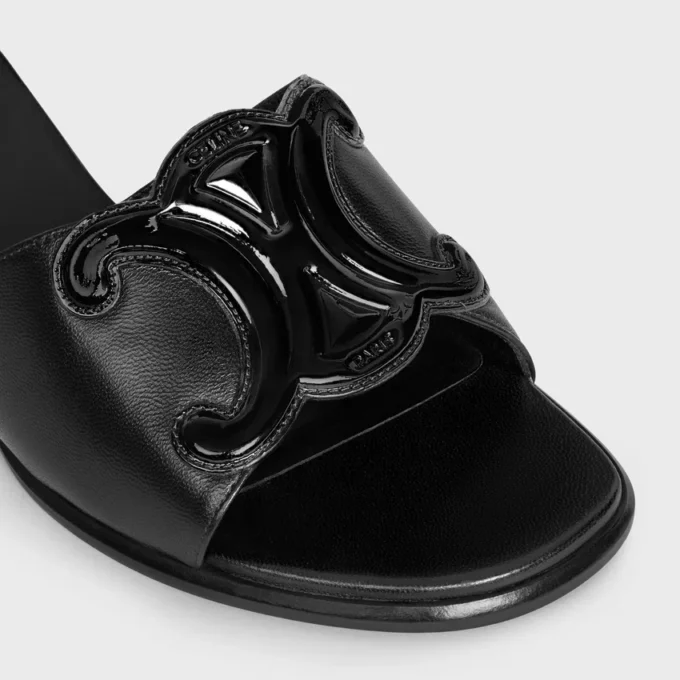 Mules CELINE Clemence en piel de cordero y piel de becerro charol Mules CELINE Clemence en piel de cordero y piel de becerro charol
