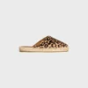 Mules Les Espadrilles CELINE en piel de becerro peluda con estampado de leopardo Mules Les Espadrilles CELINE en piel de becerro peluda con estampado de leopardo