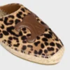 Mules Les Espadrilles CELINE en piel de becerro peluda con estampado de leopardo Mules Les Espadrilles CELINE en piel de becerro peluda con estampado de leopardo