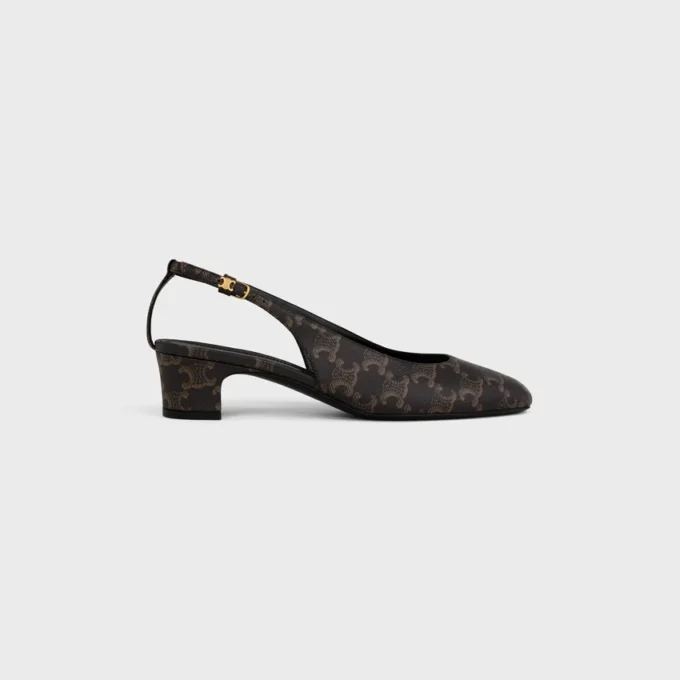 Neo City Slingback en tela recubierta Triomphe
