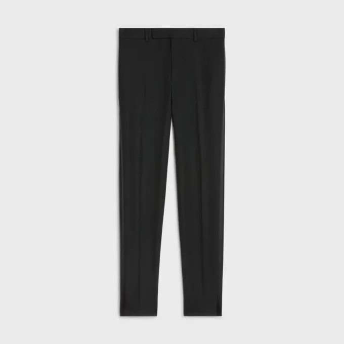 Pantalón clásico Tux en lana Grain De Poudre Pantalón clásico Tux en lana Grain De Poudre