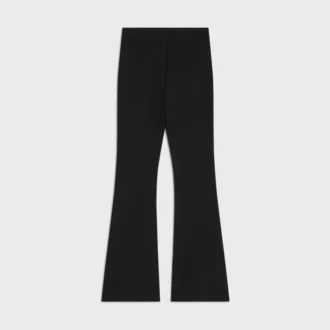 Pantalones acampanados de jersey de viscosa