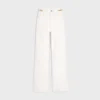Pantalones acampanados Jane en denim lavado blanco óptico Pantalones acampanados Jane en denim lavado blanco óptico
