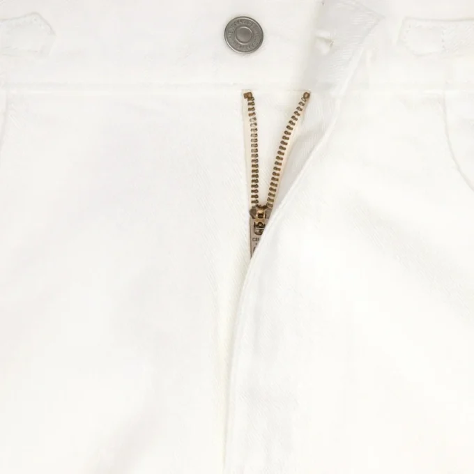 Pantalones acampanados Jane en denim lavado blanco óptico Pantalones acampanados Jane en denim lavado blanco óptico