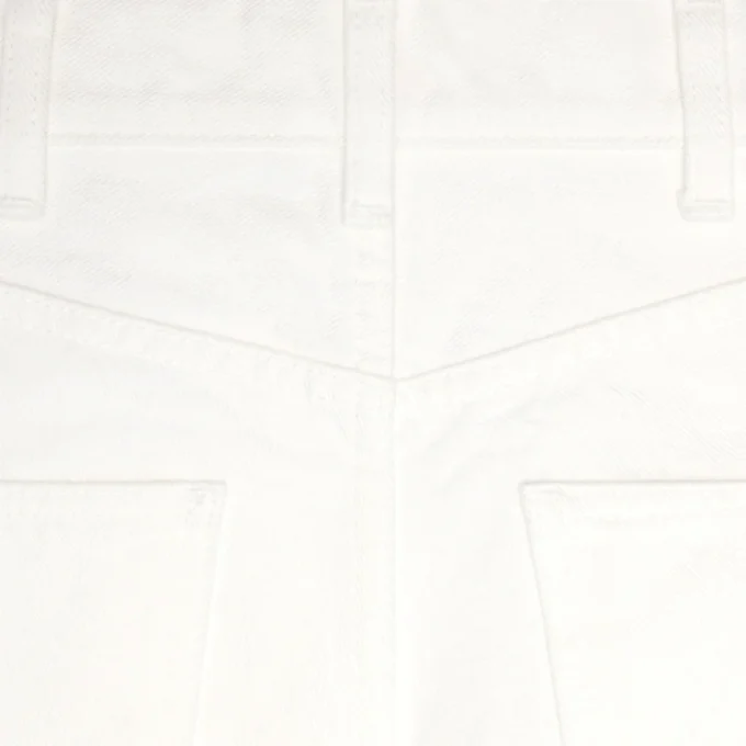 Pantalones acampanados Jane en denim lavado blanco óptico Pantalones acampanados Jane en denim lavado blanco óptico