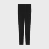 Pantalones ajustados de gabardina de lana elástica Pantalones ajustados de gabardina de lana elástica