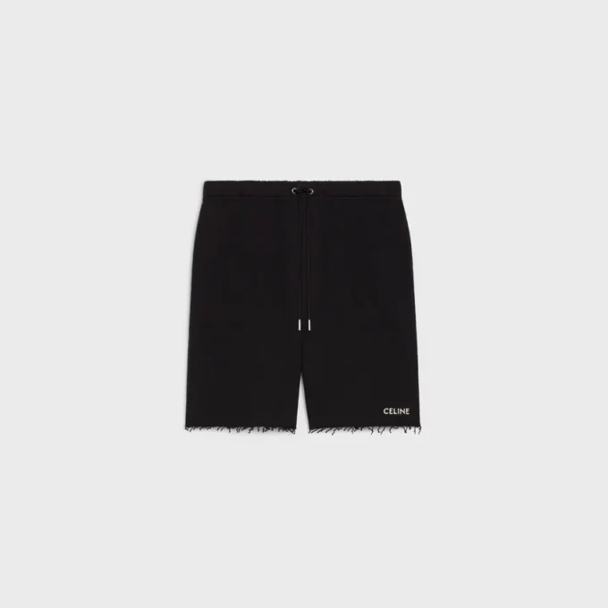Pantalones cortos CELINE de felpa de algodón Pantalones cortos CELINE de felpa de algodón