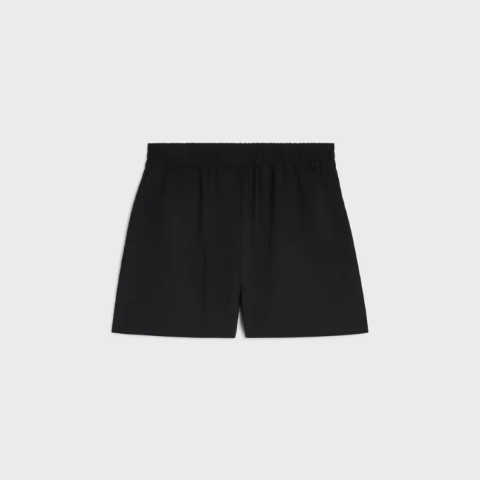 Pantalones cortos de sarga de lana Pantalones cortos de sarga de lana