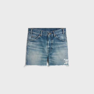 Pantalones cortos de skate en denim lavado Electric Sky Pantalones cortos de skate en denim lavado Electric Sky