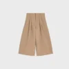 Pantalones cortos Montauk de gabardina de algodón y lana Pantalones cortos Montauk de gabardina de algodón y lana