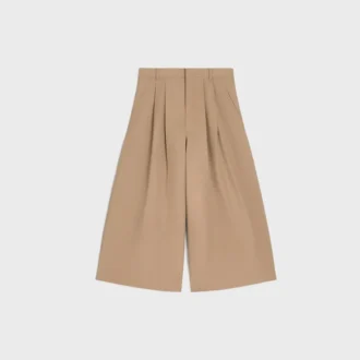 Pantalones cortos Montauk de gabardina de algodón y lana