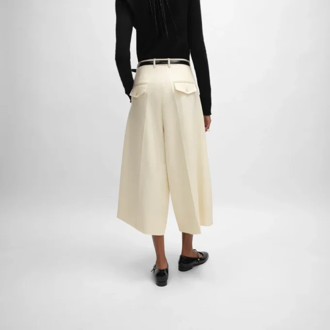 Pantalones cortos Montauk en lana diagonal Pantalones cortos Montauk en lana diagonal