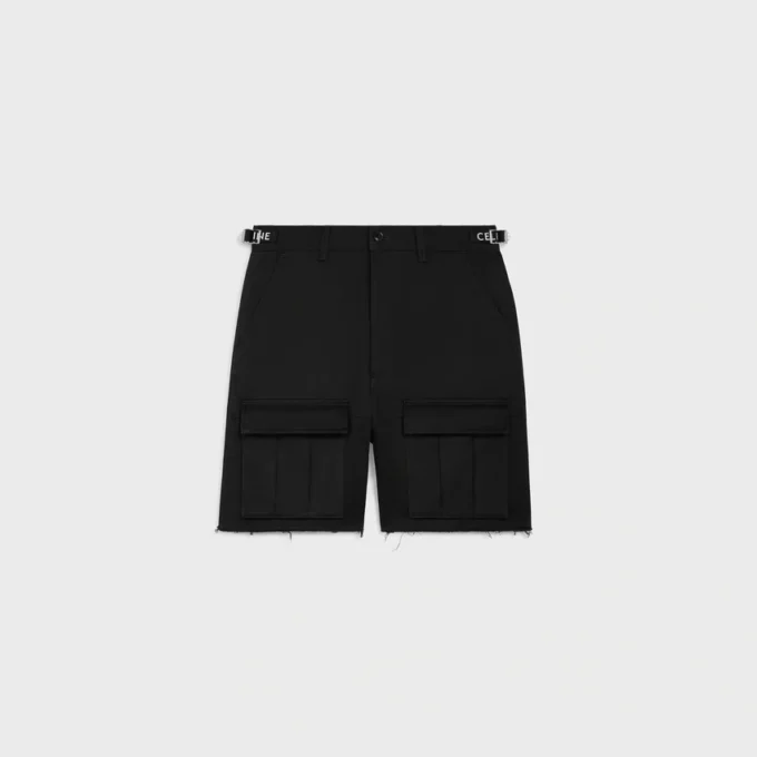 Pantalones cortos tipo cargo CELINE de algodón Pantalones cortos tipo cargo CELINE de algodón