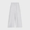 Pantalones de chándal acampanados de felpa de algodón