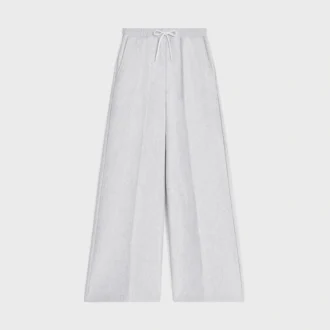 Pantalones de chándal acampanados de felpa de algodón