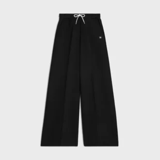 Pantalones de chándal acampanados de felpa de algodón
