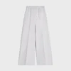 Pantalones de chándal acampanados de felpa de algodón