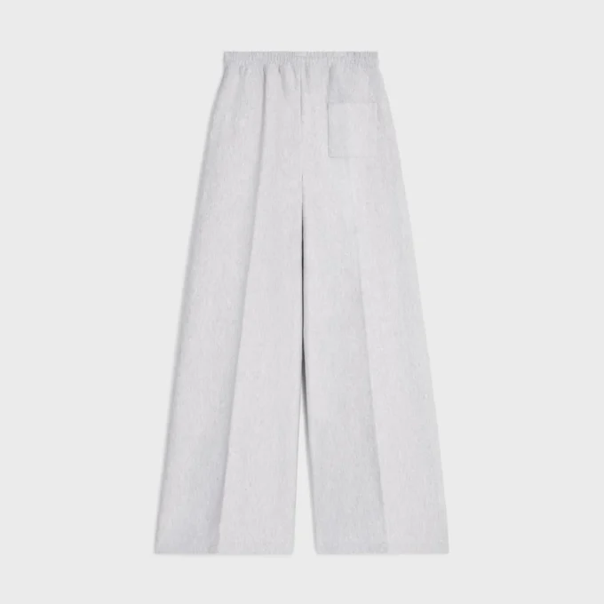 Pantalones de chándal acampanados de felpa de algodón