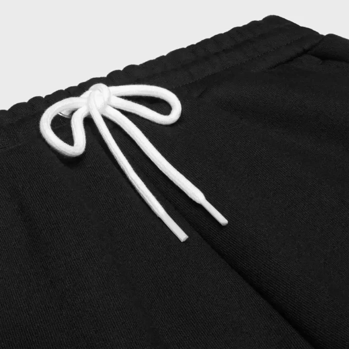 Pantalones de chándal acampanados de felpa de algodón