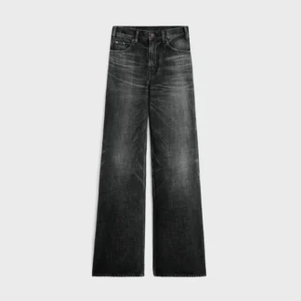 Pantalones de mezclilla acampanados estilo surf en denim lavado Black Ice Pantalones de mezclilla acampanados estilo surf en denim lavado Black Ice