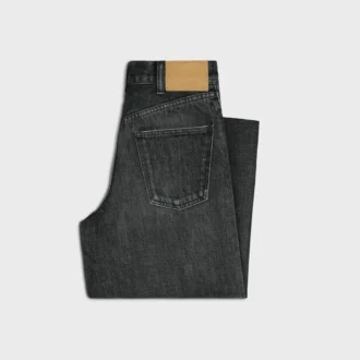 Pantalones de mezclilla acampanados estilo surf en denim lavado Black Ice Pantalones de mezclilla acampanados estilo surf en denim lavado Black Ice