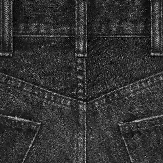 Pantalones de mezclilla acampanados estilo surf en denim lavado Black Ice Pantalones de mezclilla acampanados estilo surf en denim lavado Black Ice